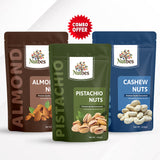 Combo Pack of Cashews, Almonds & Pistachios (200g Each)
