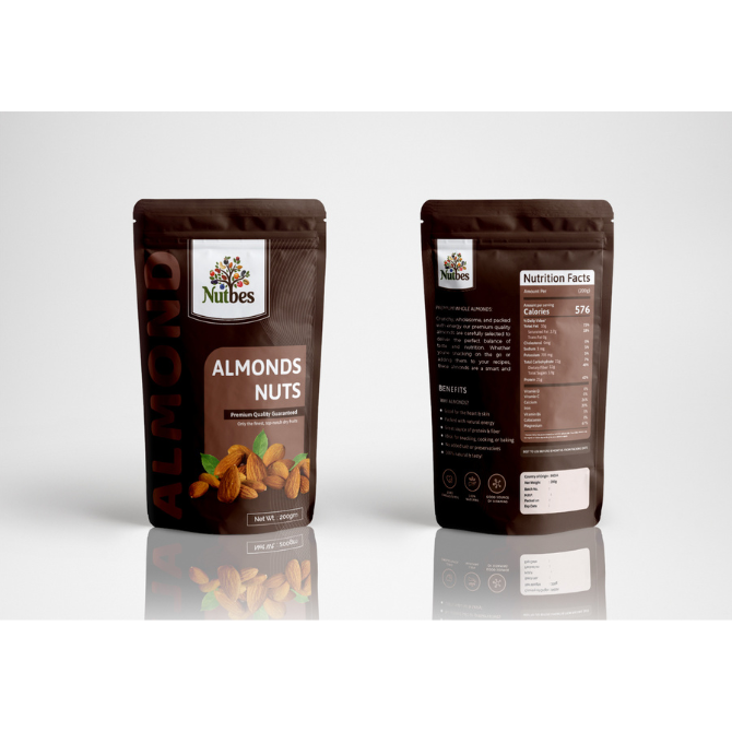 Nutbes Premium Almonds  Delight (Badam/Badaam)
