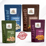 Premium Dry Fruits Combo – Cashews, Almonds, Pistachios & Raisins (200g x 4)