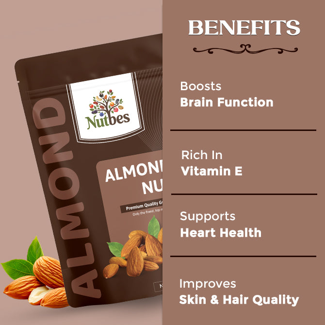 Nutbes Premium Almonds  Delight (Badam/Badaam)